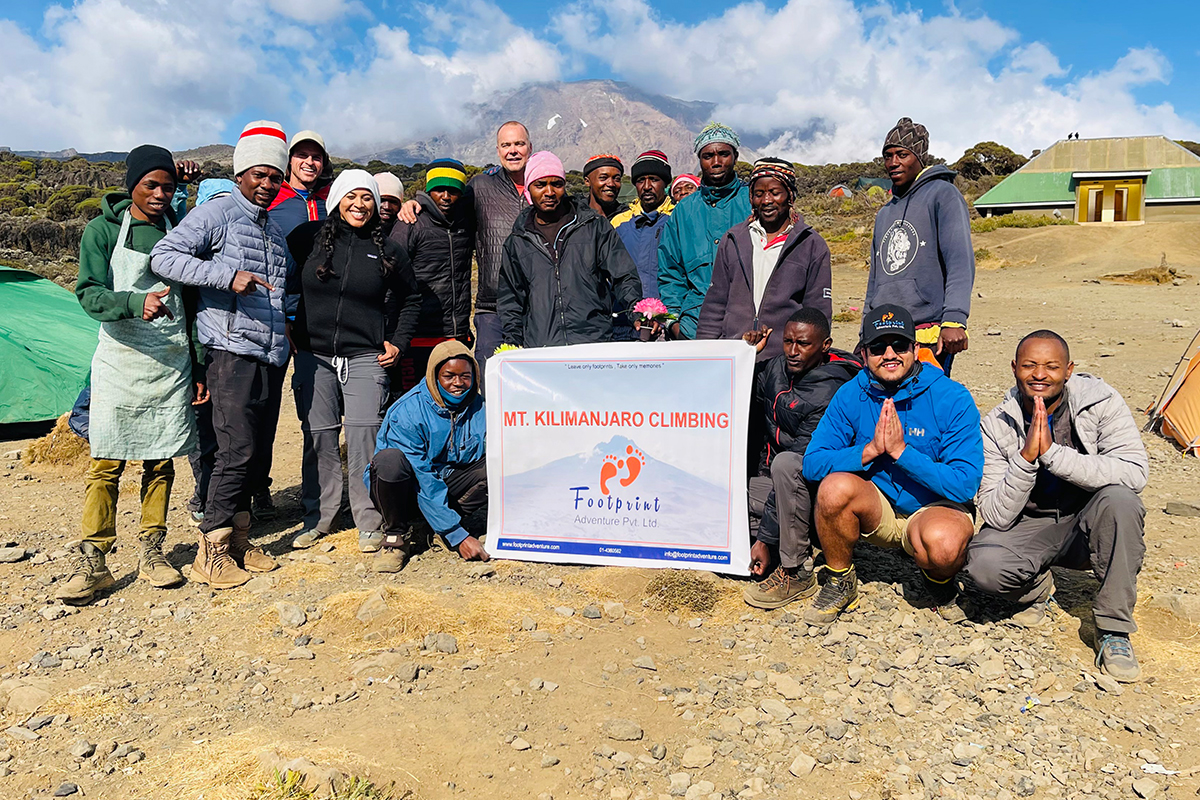 Footprint Adventure Team at Kilimanjaro